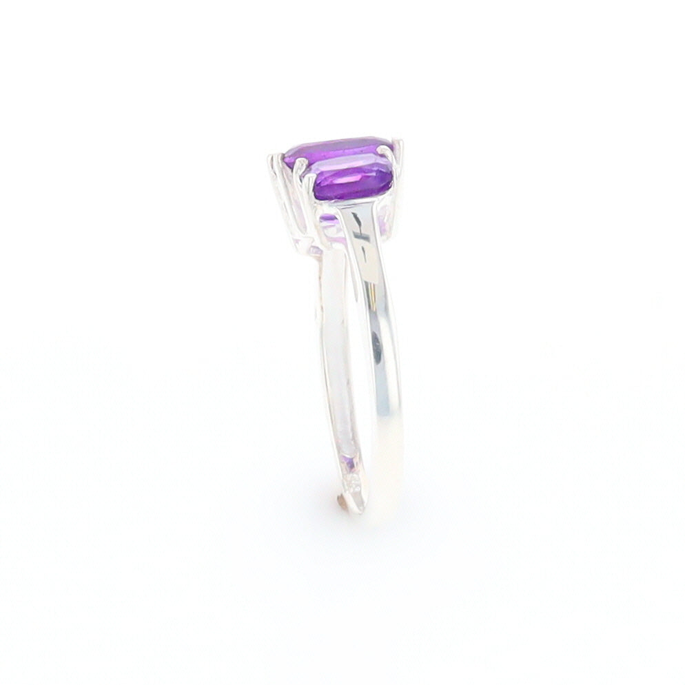 3-Stone Amethyst Ring