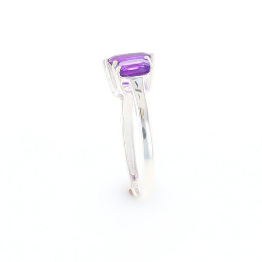 3-Stone Amethyst Ring