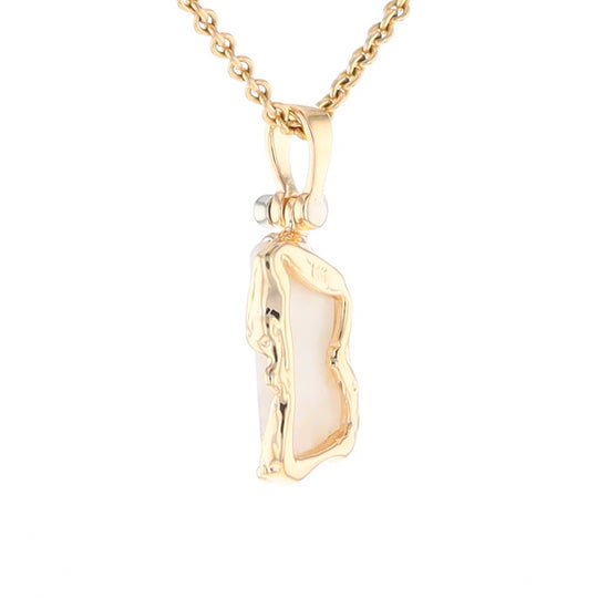 Gold Quartz Freeform Pendant  (G2)