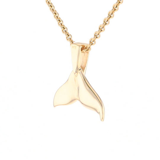 Whale Tail Necklaces Natural Nuggets Inlaid Sea Life Pendant