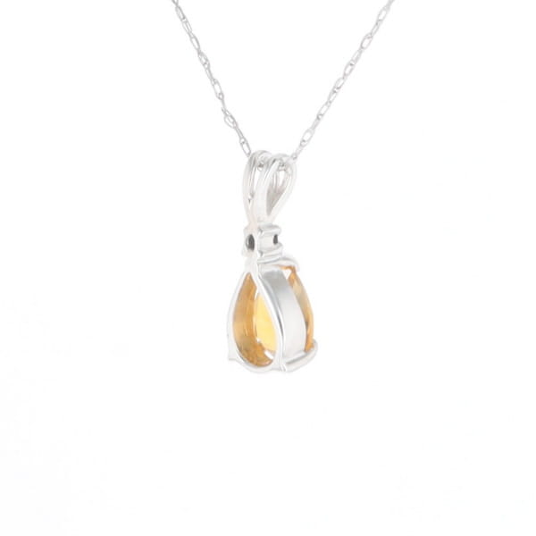 Citrine Pear Pendant