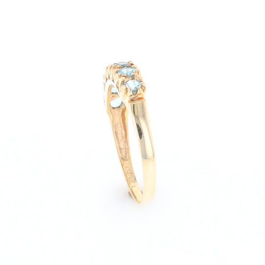 Round Blue Topaz Band