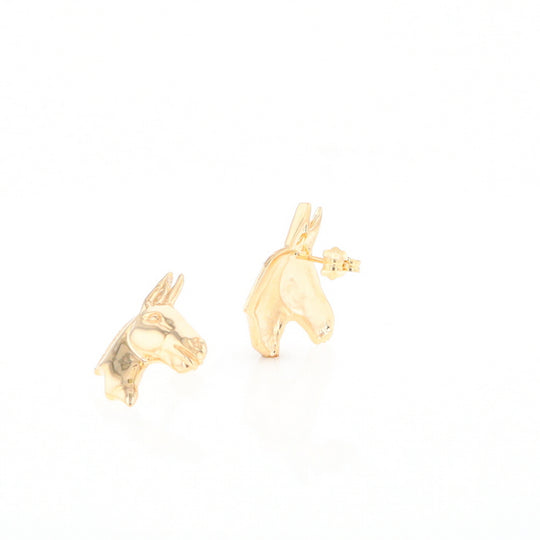 Gold Donkey Earrings