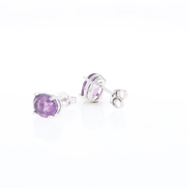 Amethyst Stud Earrings