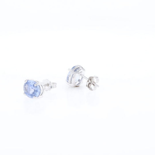 Ceylon Sapphire Stud Earrings