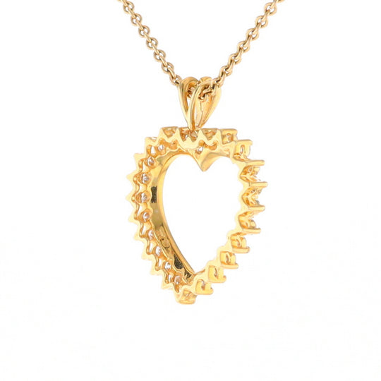 Diamond Halo Heart Pendant