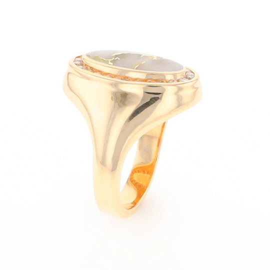 Gold Quartz Ring Lady’s