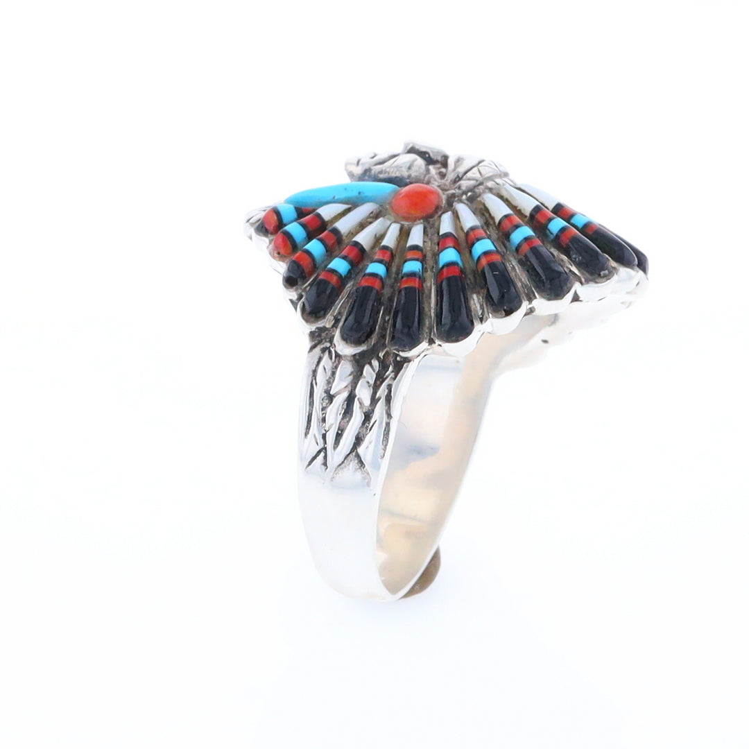 Native American Head Dress Ring