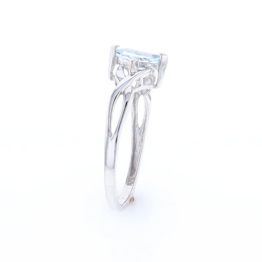 Marquise Blue Topaz Ring