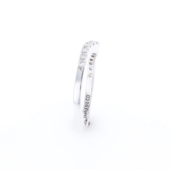 Diamond Contour Wedding Band