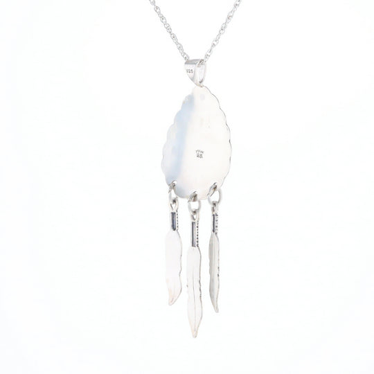 Native Feather Dangle Pendant