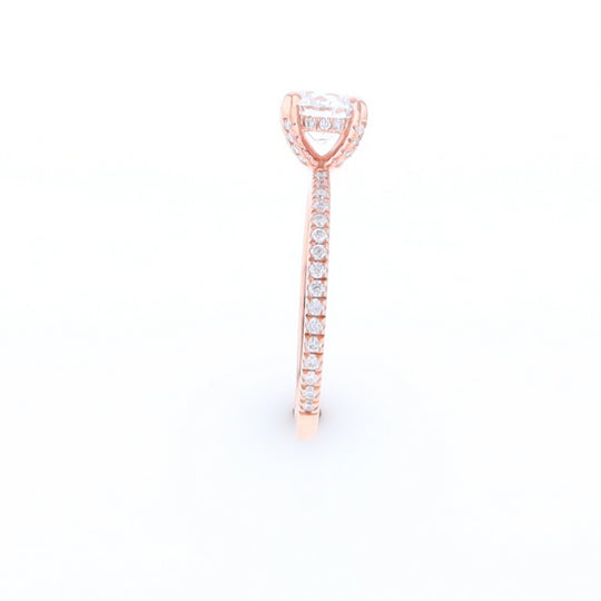 Rose Gold Lab Grown Diamond Engagement Ring