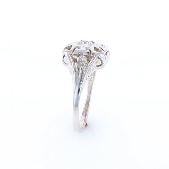 Vintage Square Top Diamond Ring