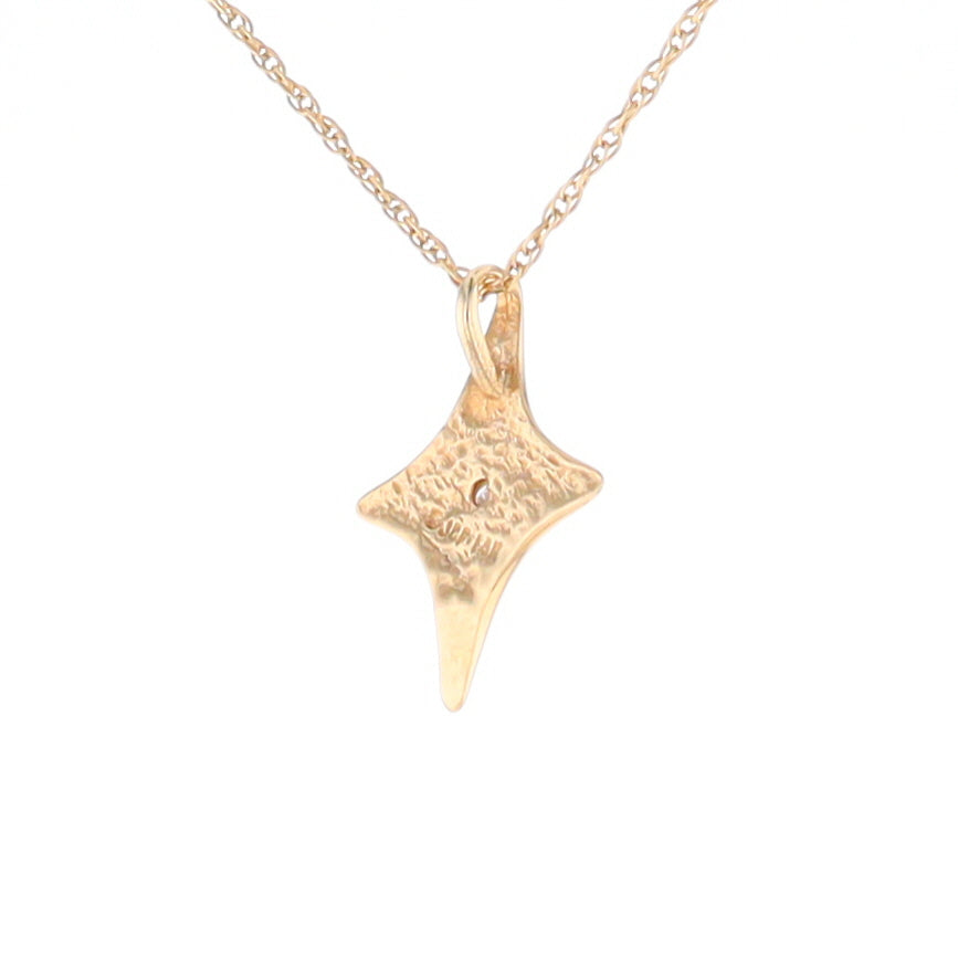 North Star Pendant Diamond Solitaire