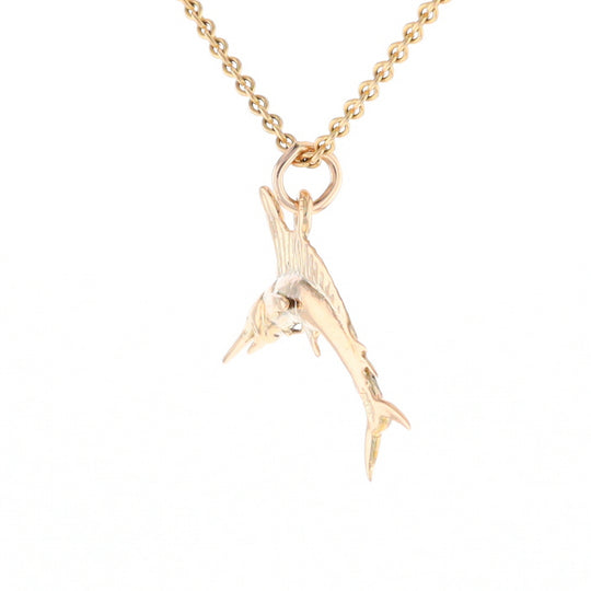 Gold Sailfish Pendant