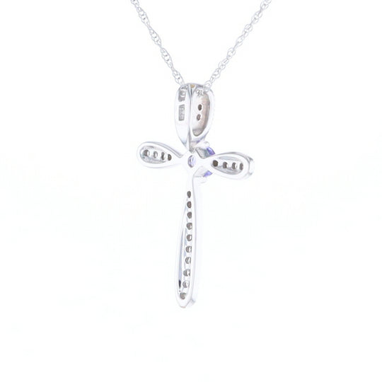 Tanzanite Cross Necklace