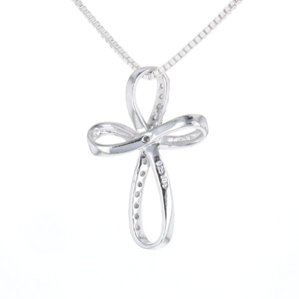 Open Loop Cross Necklace