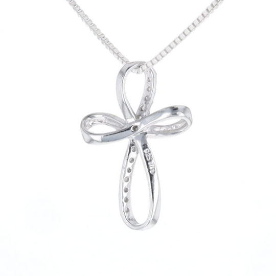 Open Loop Cross Necklace