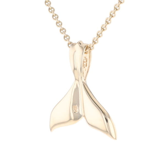Whale Tail Gold Nugget Pendant