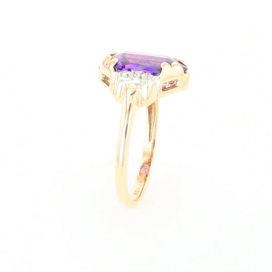 Vintage Hexagon Sapphire Ring