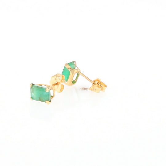 Emerald Stud Earrings