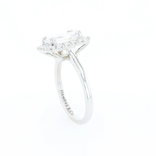 Emerald Cut Diamond Engagement Ring