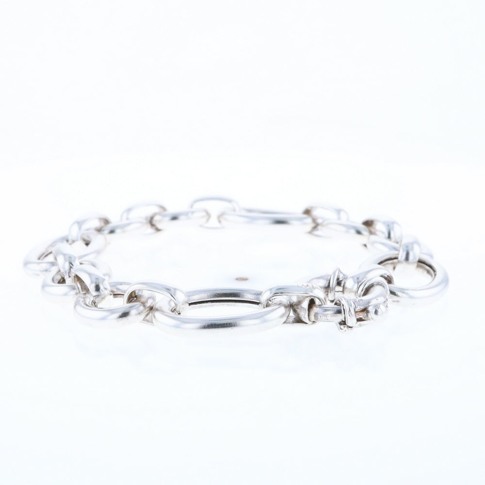 Sterling Silver Open Cable Link Bracelet