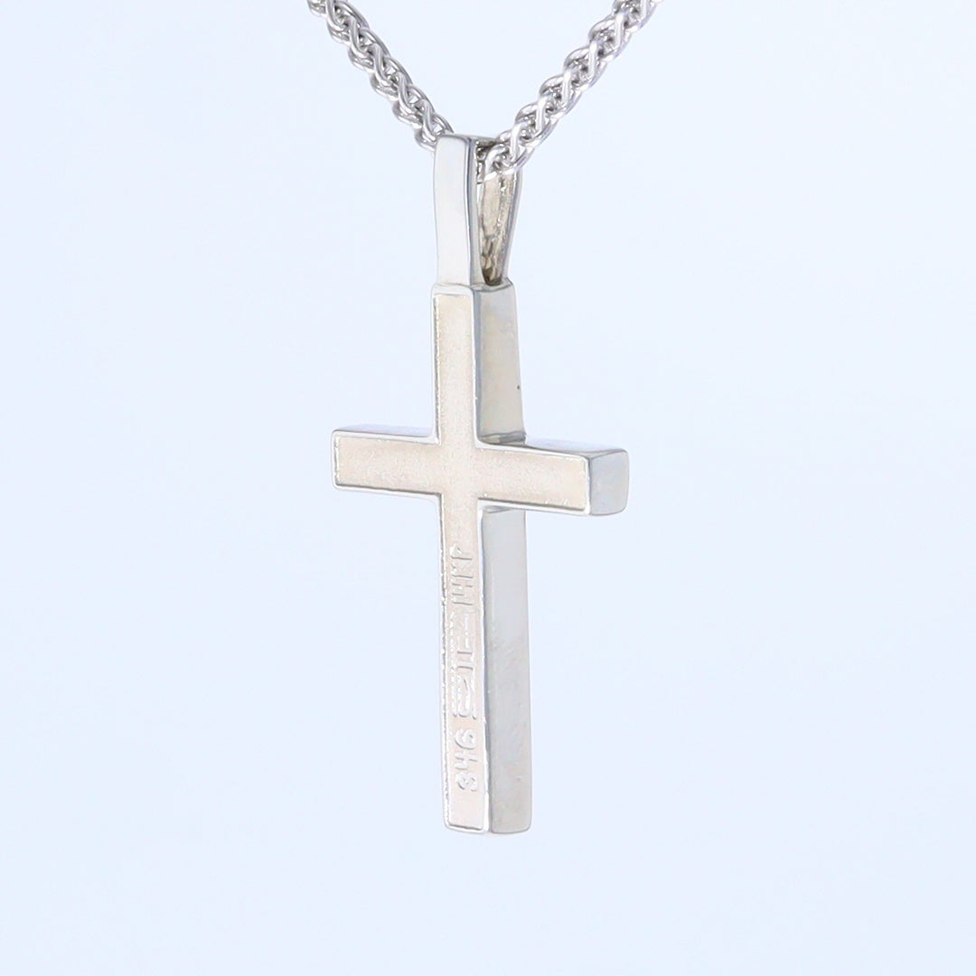 Opal Pendant 4 Section Inlaid Cross