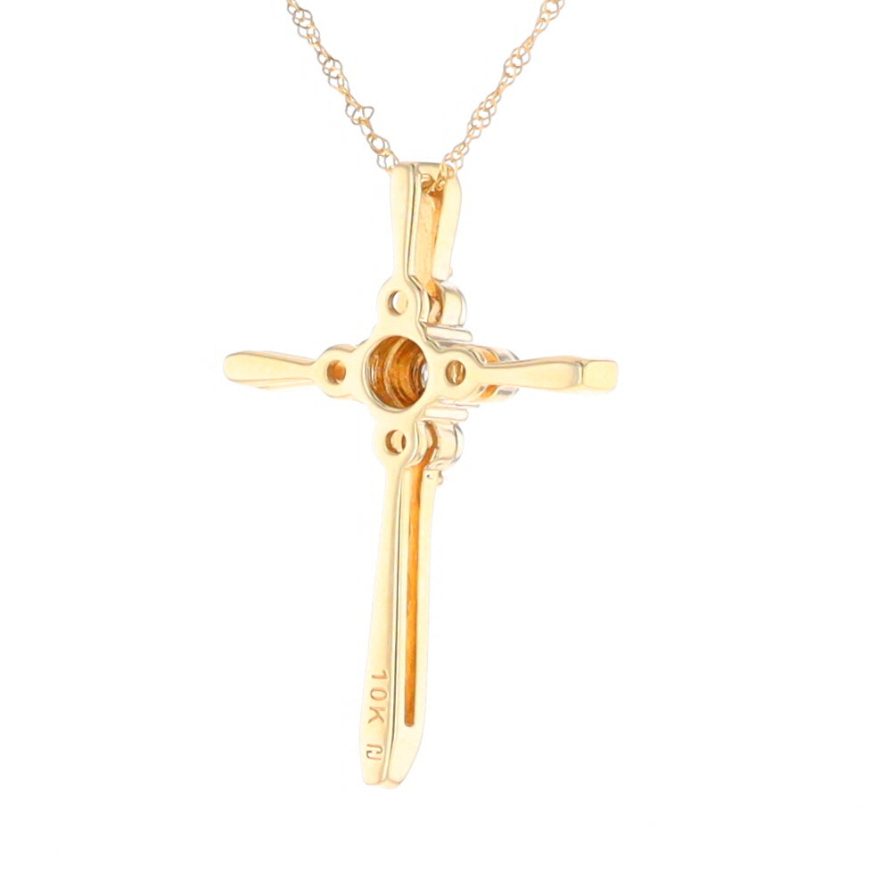 Illusion Cluster Cross Necklace