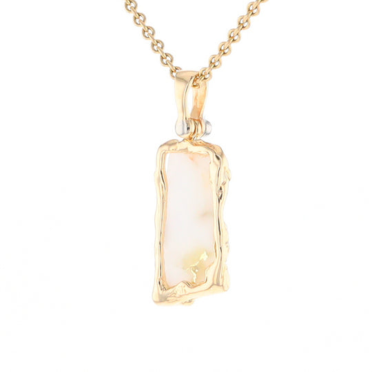 Gold Quartz Freeform Pendant  (G2)