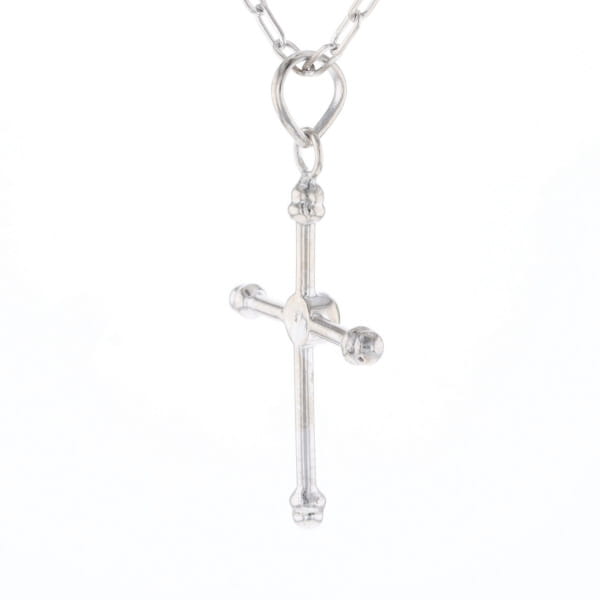 Silver Peridot Cross