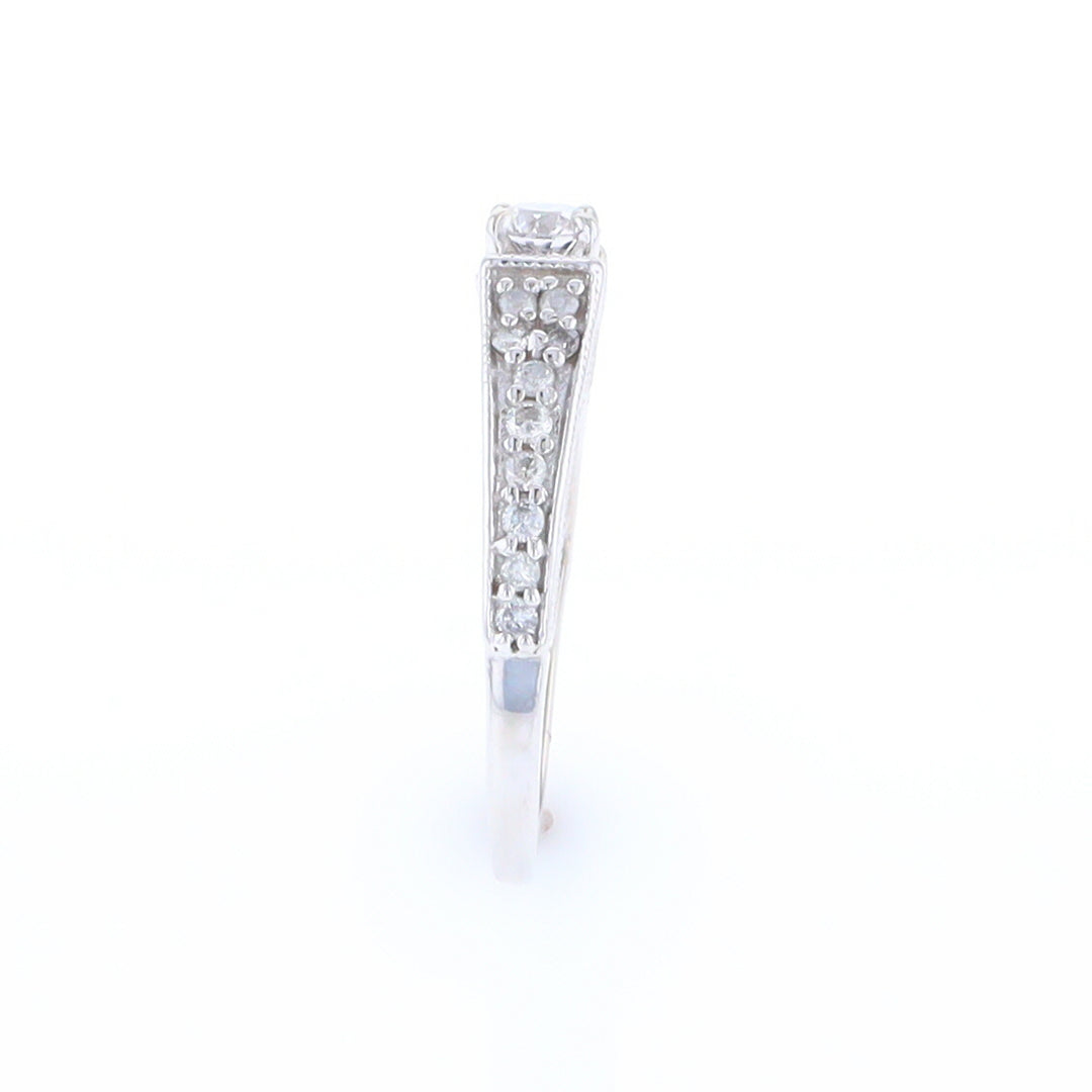 Filigree Undergallery Diamond Engagement Ring