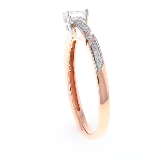 Rose Gold Oval Diamond Engagement Ring