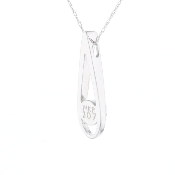 Open Teardrop Round Onyx Inlaid Pendant