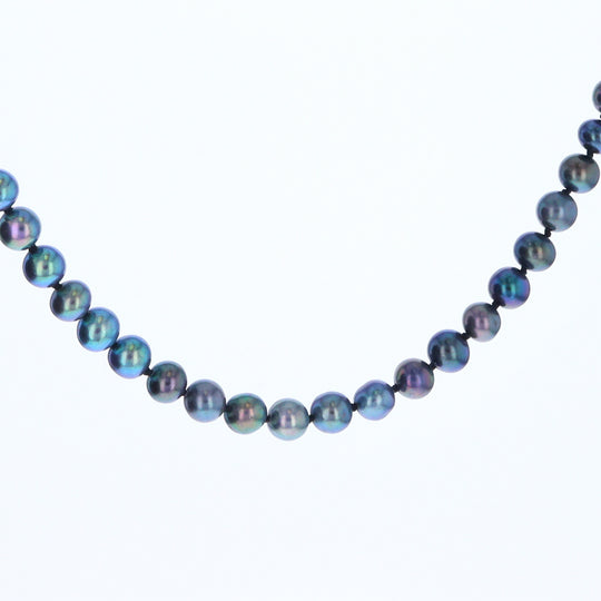 Cultured Tahitian Blue Pearl Strand Necklace