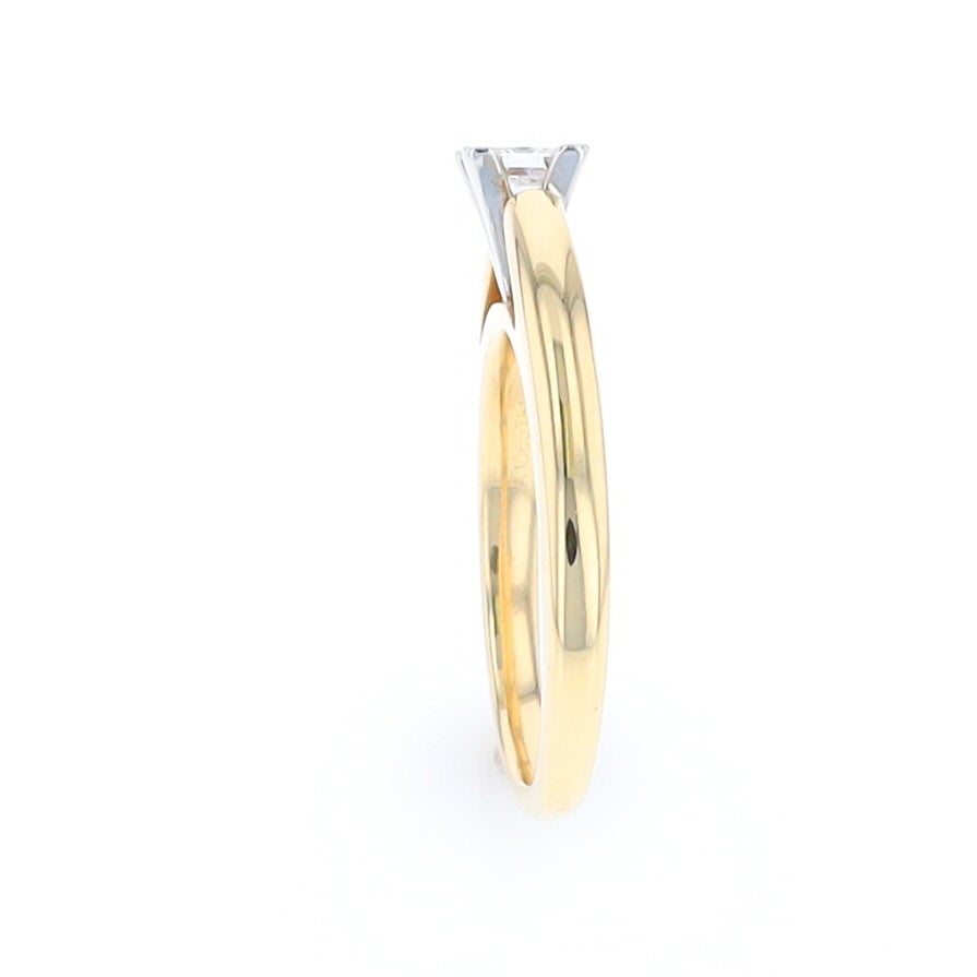 0.32ct Princess Cut Solitaire Diamond Engagement Ring