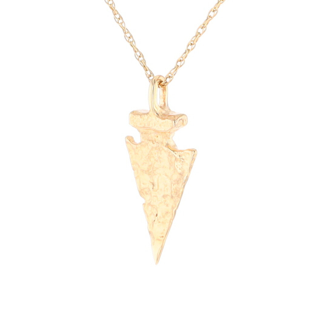 Gold Arrowhead Pendant