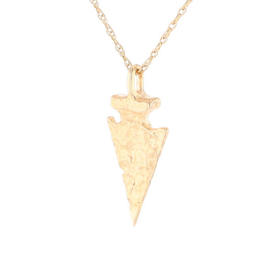 Gold Arrowhead Pendant