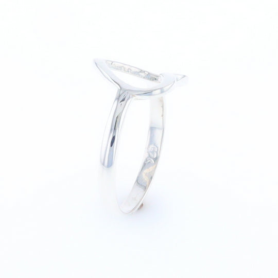 Sterling Silver Open Heart Ring