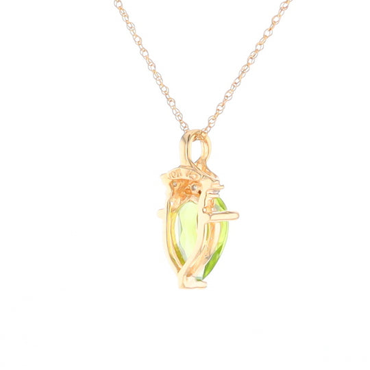 Pear-Shaped Peridot Necklace