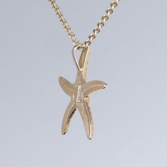 Opal Pendant Inlaid Realistic Star Fish Sea Life Design