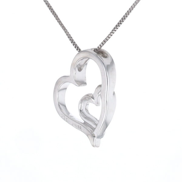 Double Heart Diamond Necklace