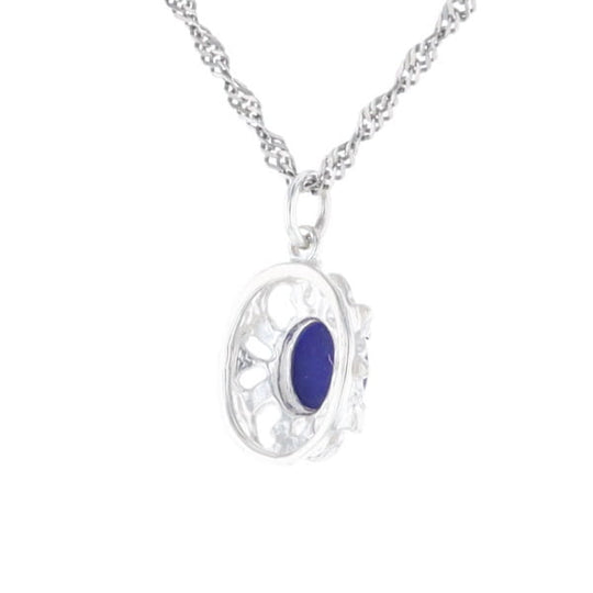 Silver Lapis Lazuli Pendant