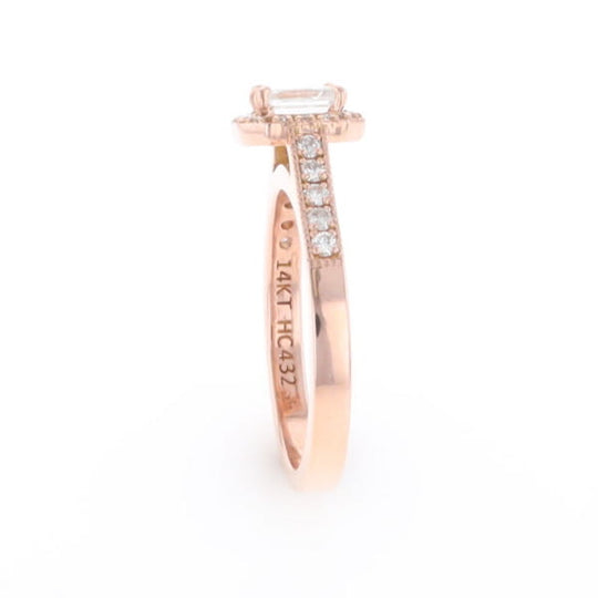 Princess Cut Diamond Halo Ring