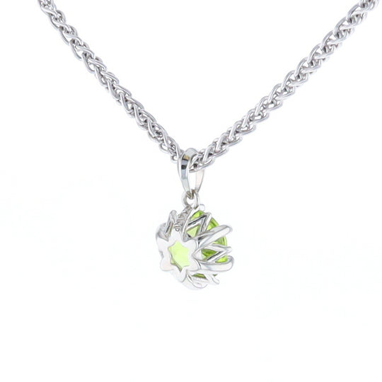 Solitaire Peridot Tulip Pendant