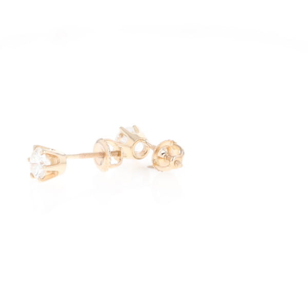 1.1ct 6-Prong Round Diamond Solitaire Studs