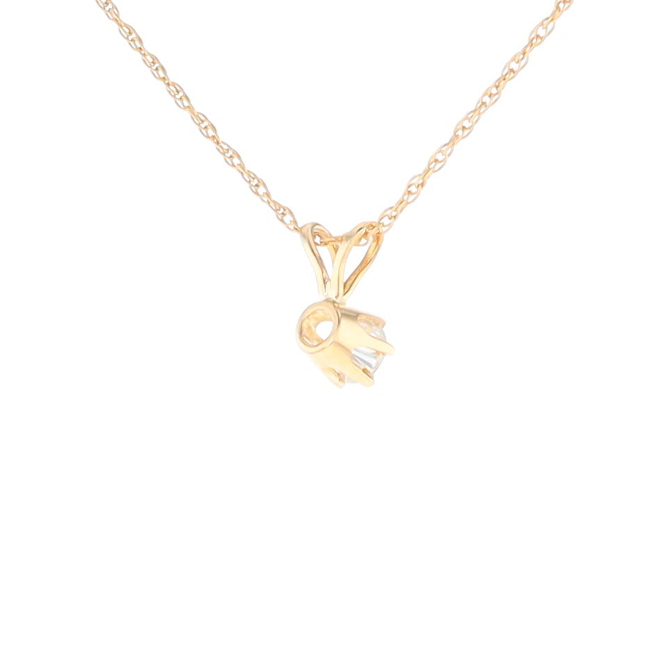 Solitaire Diamond Pendant