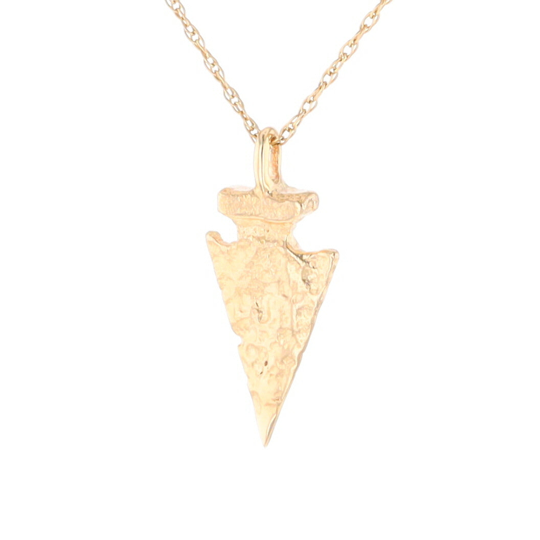 Gold Arrowhead Pendant