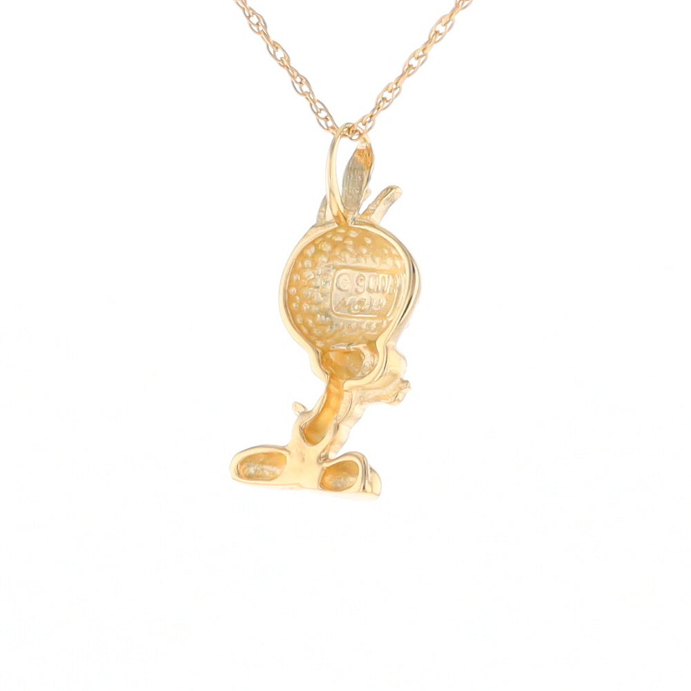 Gold Tweety Bird Pendant