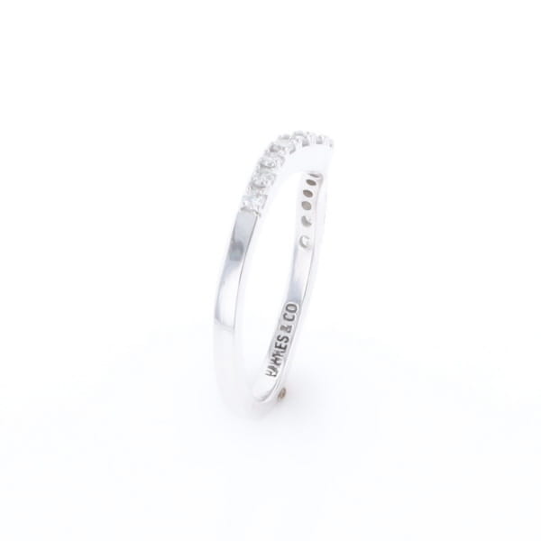 Diamond Contour Wedding Band